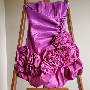 Vintage Jessica McClintock purple pink prom dress